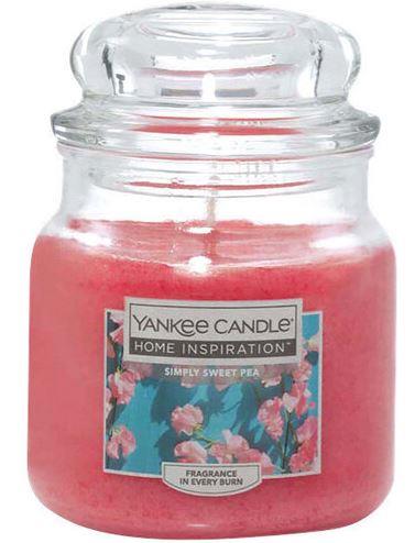 YANKEE CANDLE Yankee Candle Home Inspiration fragranza Simply Sweet Pea candela piccola
